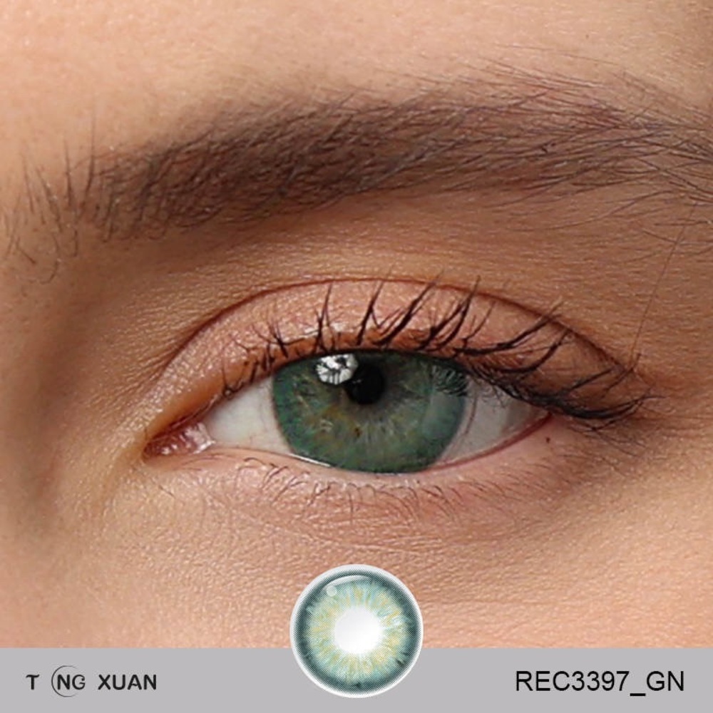 Gorgeous green contact lenses